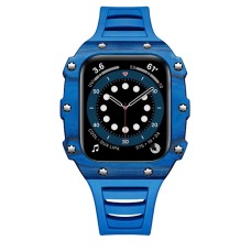 Qayış və çexol Greatcase SW633 Apple Watch 45mm üçün Blue