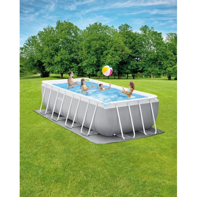 Каркасный бассейн İntex Rectangular Frame H26792NP, серый, 488x244x107 см, 10874 л Каркасный бассейн İntex Rectangular Frame H26792NP, серый, 488x244x107 см, 10874 л
