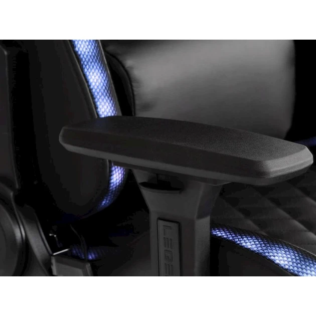 Игровое кресло JYSK Ranum со светодиодной подсветкой, Черный