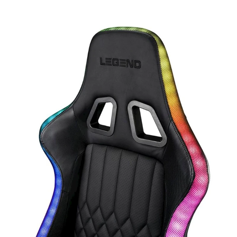 Игровое кресло JYSK Ranum со светодиодной подсветкой, Черный