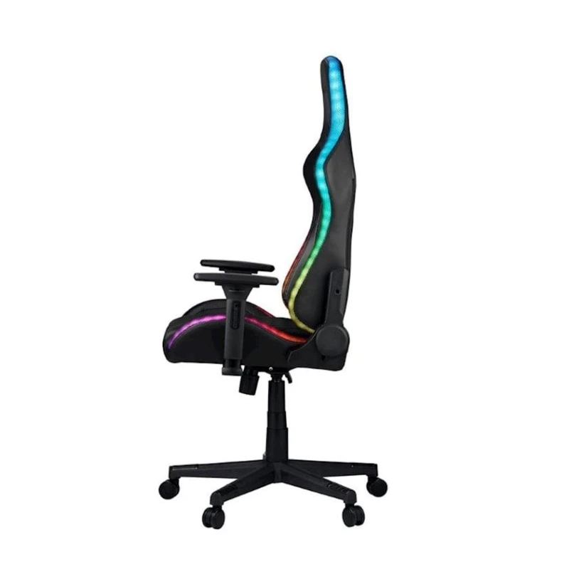 Игровое кресло JYSK Ranum со светодиодной подсветкой, Черный