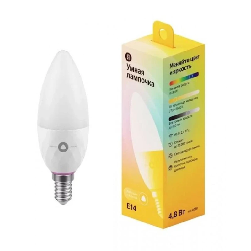 Умная лампа Yandex Е14 YNDX-00017 Умная лампа Yandex Е14 YNDX-00017