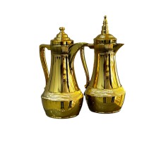 Termos-səhəng Najib NJ38, plastik, 1 l + 1 l, qızılı, 2 ədəd