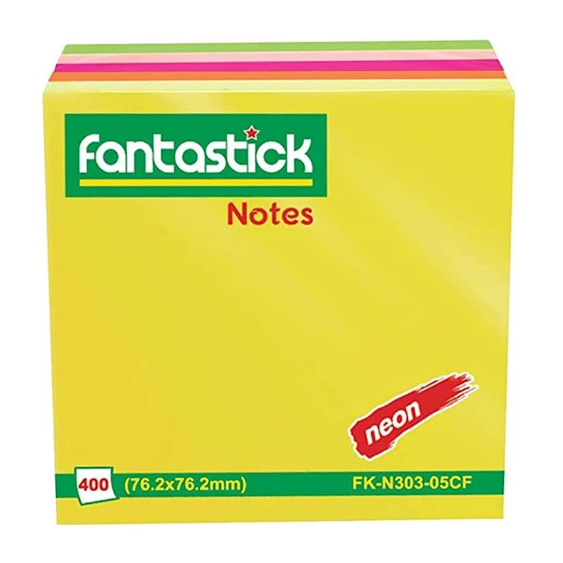 Стикеры для заметок Fantastick FK-N303-05CF 76.2x76.2 мм, 400 листов Стикеры для заметок Fantastick FK-N303-05CF 76.2x76.2 мм, 400 листов