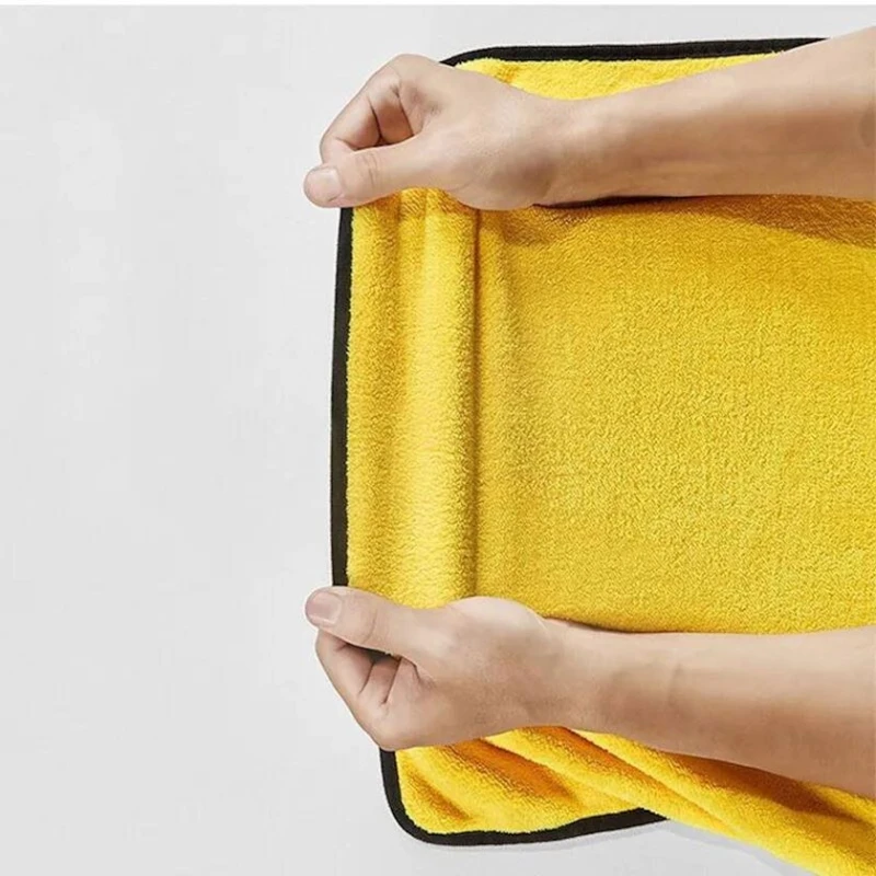 Полотенце для автомобиля MD1, микрофибра, желтое/серое Полотенце для автомобиля MD1, микрофибра, желтое/серое