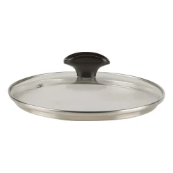 Крышка TVS Gran, стекло, прозрачная, 24 см