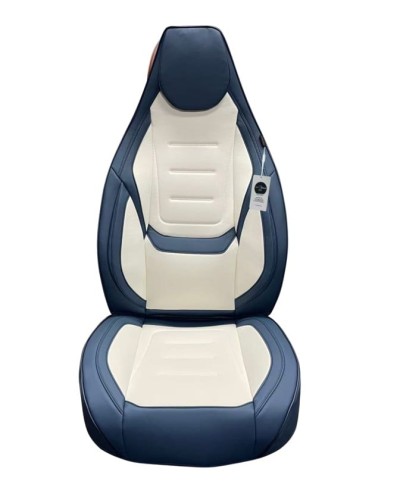 Oturacaq üçün çexol koja model, ağ/göy (avto333) - avto859