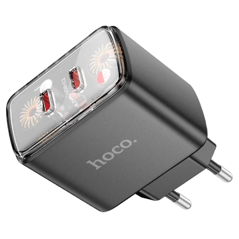 Сетевое зарядное устройство Hoco CS43A Smart, Type-C-to-Type-C кабель в комплекте Сетевое зарядное устройство Hoco CS43A Smart, Type-C-to-Type-C кабель в комплекте