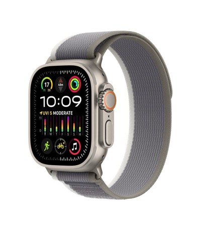 Qayış Apple 49mm Green/Gray Trail Loop - S/M (MT5Y3ZM/A)