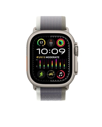 Qayış Apple 49mm Green/Gray Trail Loop - S/M (MT5Y3ZM/A)