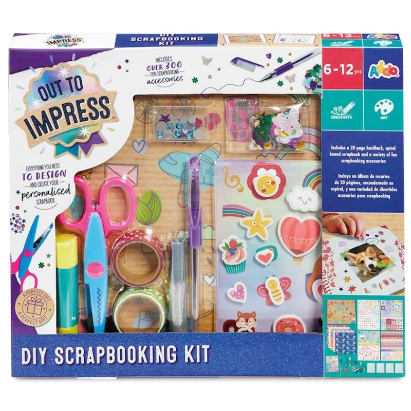 Набор декоративных элементов Addo Play LTD Oti Diy Scrapbooking Kit 318-19121-B, 6+ лет Набор декоративных элементов Addo Play LTD Oti Diy Scrapbooking Kit 318-19121-B, 6+ лет