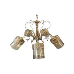 Люстра потолочная 100B55029 55х55x45 см, золотистая Люстра потолочная 100B55029 55х55x45 см, золотистая