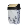 Мусорное ведро SP_6293, 30x22x33 см, белый/черный