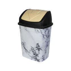Мусорное ведро SP_6293, 30x22x33 см, белый/черный Мусорное ведро SP_6293, 30x22x33 см, белый/черный