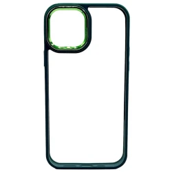 Apple iPhone 12 Pro Max üçün çexol Şəffaf/Yaşıl