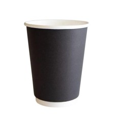 Birdəfəlik stəkan dəsti Loyal_2156495582, karton, qara, 360 ml, 1000 əd