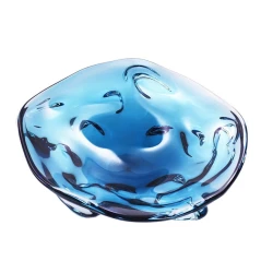 Пепельница Eichholtz Kane L, 34x8 см, стекло, синий