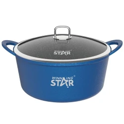 Набор кастрюль Winning Star ST-5211, синий, 3 предмета