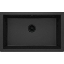 Mətbəx çanağı Deante Corda ZQAG10D, qranit, qara, 50x80 sm