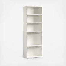Kitablar üçün şkaf Zula 12115586, LDSP, ağ, 180.8x62.4x29.2 sm