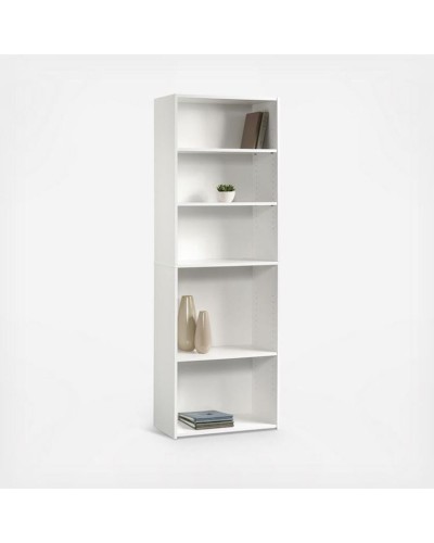Kitablar üçün şkaf Zula 12115586, LDSP, ağ, 180.8x62.4x29.2 sm