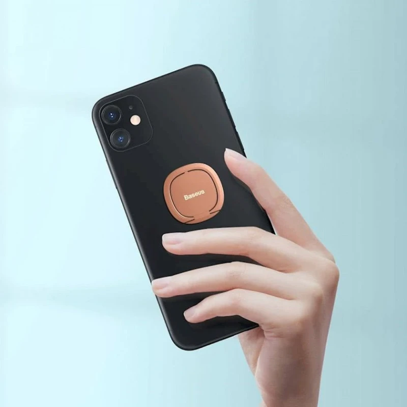 Кольцо-держатель для телефона Baseus Invisible Phone Ring, Розовый