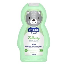 Çimmək üçün şampun-gel On Line Le Petit 3-1-də Fruit Jellies 350 ml