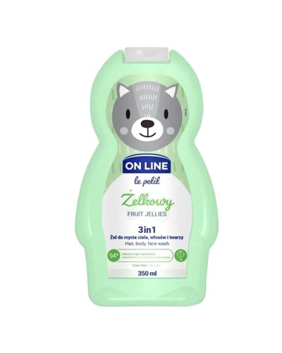 Çimmək üçün şampun-gel On Line Le Petit 3-1-də Fruit Jellies 350 ml