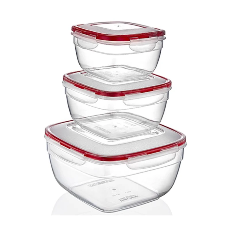 Konteyner dəsti Irak Plastik Fresh Box 3 əd, plastik, şəffaf Konteyner dəsti Irak Plastik Fresh Box 3 əd, plastik, şəffaf