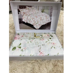 Комплект постельного белья MiraNova LQ-067, пододеяльник 200×230 см, простыня 245×250 см, наволочки 50×70 см, евро, сатин, разноцветный