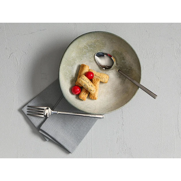 Салатница Porland Stoneware Selene, керамогранит, серая, 17 см