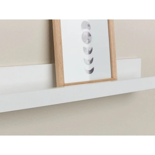 Полка для фоторамок JYSK Avnede, 60x6x7 см, МДФ/фольга, белый Полка для фоторамок JYSK Avnede, 60x6x7 см, МДФ/фольга, белый