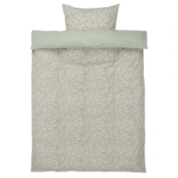 Комплект постельного белья JYSK JOSEFINE, пододеяльник 140x200 см, наволочка 50x70/75 см, полутораспальный, хлопок, зеленый