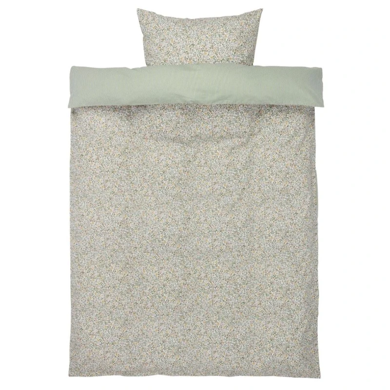 Комплект постельного белья JYSK JOSEFINE, пододеяльник 140x200 см, наволочка 50x70/75 см, полутораспальный, хлопок, зеленый Комплект постельного белья JYSK JOSEFINE, пододеяльник 140x200 см, наволочка 50x70/75 см, полутораспальный, хлопок, зеленый