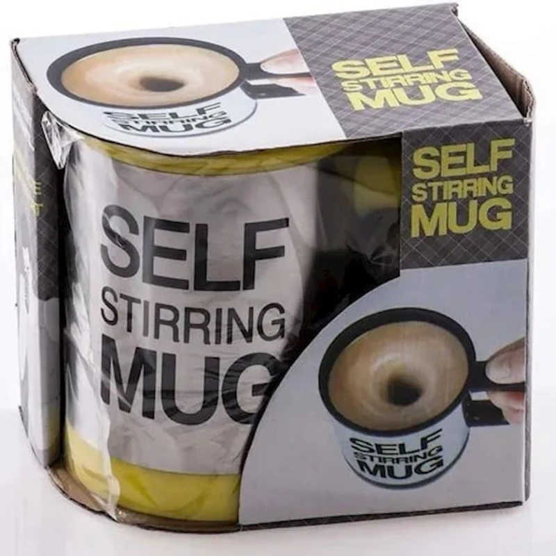 Чашка с самостоятельным перемешиванием PR0014, 400 мл, желтый Чашка с самостоятельным перемешиванием PR0014, 400 мл, желтый