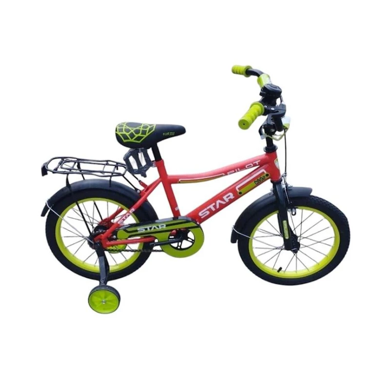 Детский велосипед vld793, красный/зеленый