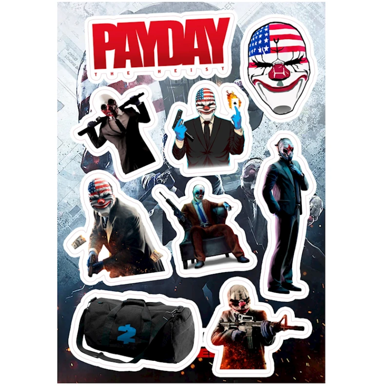 Набор наклеек Payday, 9 шт