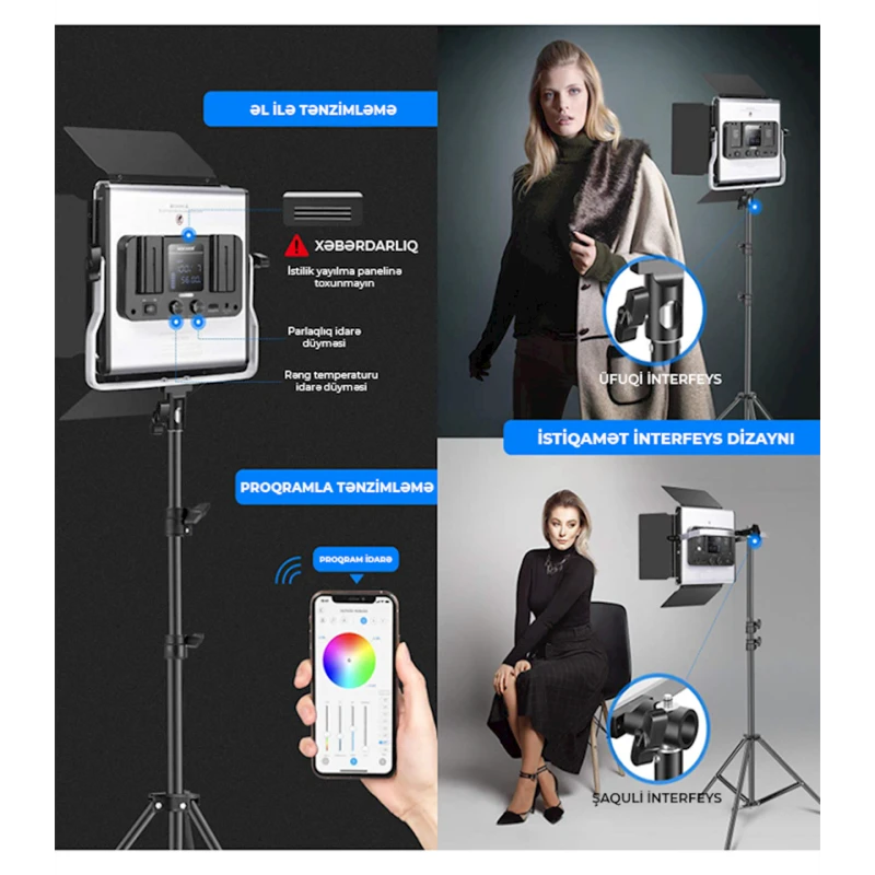 Лампа для фотосъемки Neewer NW-RGB480 Лампа для фотосъемки Neewer NW-RGB480