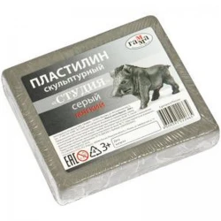 Пластилин Гамма Студия, серый, 500г