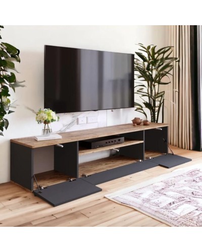 Tumba Ev Plus ev_12116006, LDSP, antrasit, qəhvəyi, 180x44.5x44.6 sm