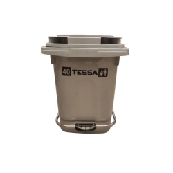 Zibil konteyneri pedal ilə Plastik və Dəmir, 20 l