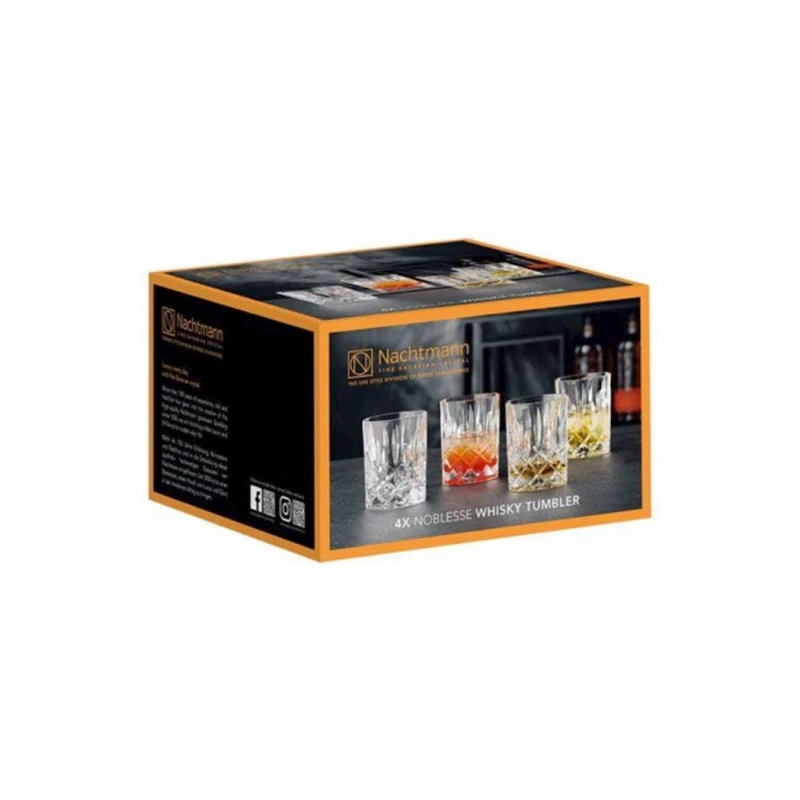 Набор стаканов для виски Nachtmann, 4 шт, 295 мл, хрусталь, прозрачный. Набор стаканов для виски Nachtmann, 4 шт, 295 мл, хрусталь, прозрачный.