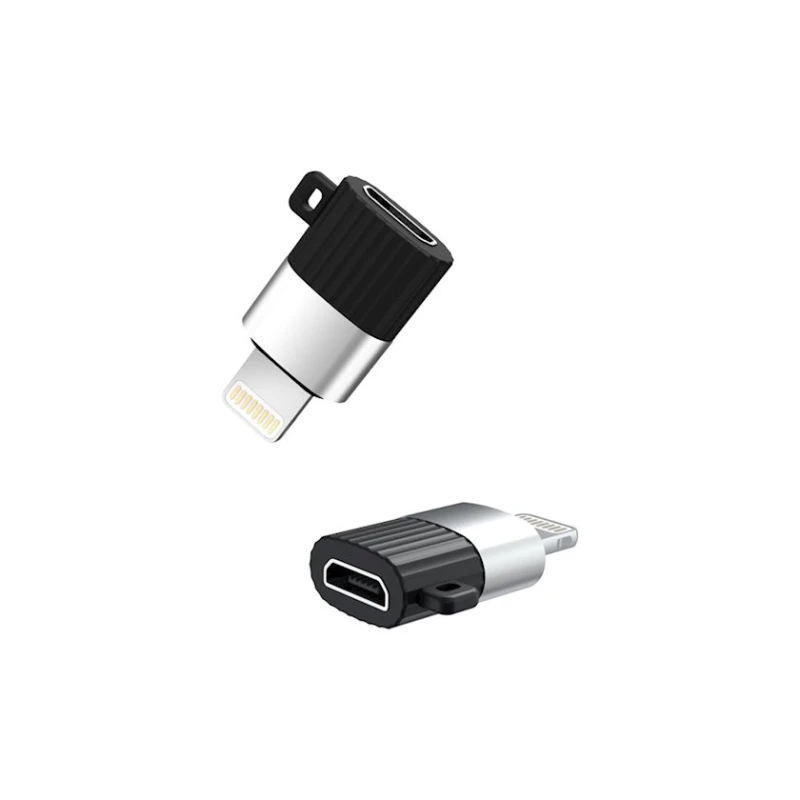 Переходник XO NB149B Lightning to Micro USB Black Переходник XO NB149B Lightning to Micro USB Black