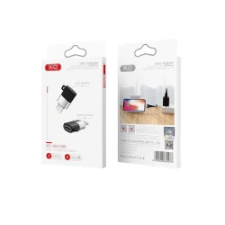 Переходник XO NB149B Lightning to Micro USB Black