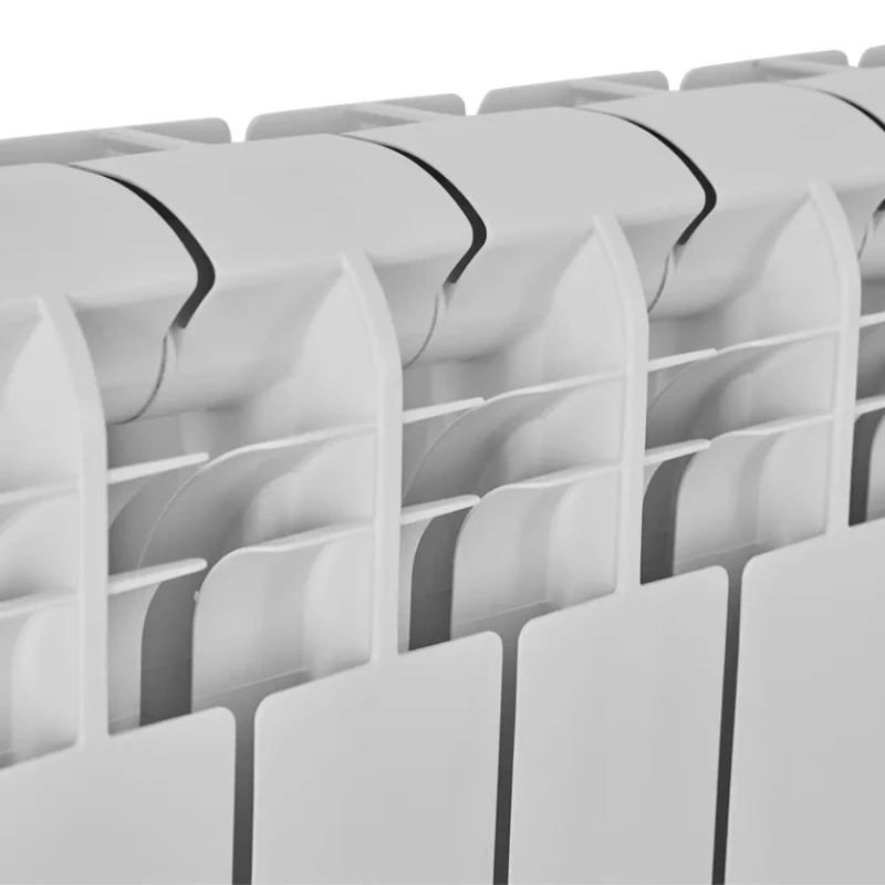 Секционный радиатор Teplomir, алюминий, белый, 10 секций Секционный радиатор Teplomir, алюминий, белый, 10 секций