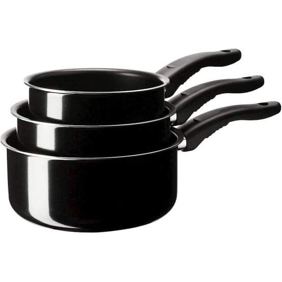 Çömçə dəsti Ikea Kavalkad alüminium, qara, 1/1.5/2 l, 3 əd Çömçə dəsti Ikea Kavalkad alüminium, qara, 1/1.5/2 l, 3 əd