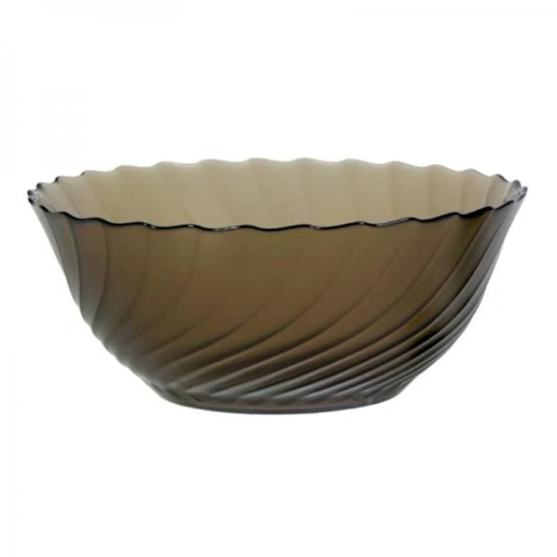 Салатница Porcelaire SF-245, стекло, прозрачная/черная, 24 см Салатница Porcelaire SF-245, стекло, прозрачная/черная, 24 см