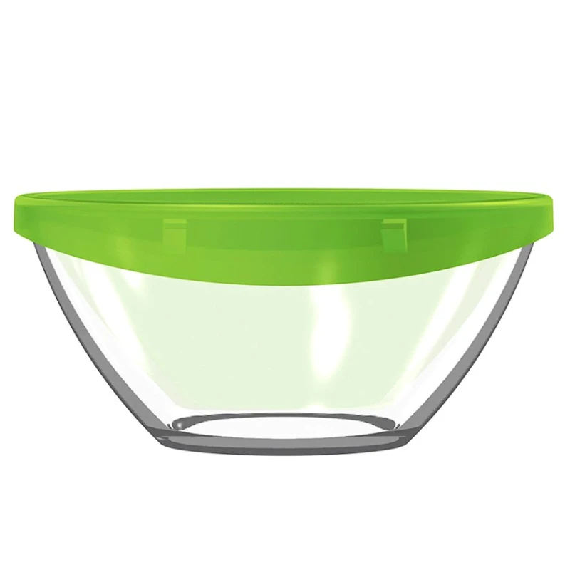 Салатник Luminarc Keep'n`Bowl P3671, 23 см, стекло, прозрачный/голубой Салатник Luminarc Keep'n`Bowl P3671, 23 см, стекло, прозрачный/голубой