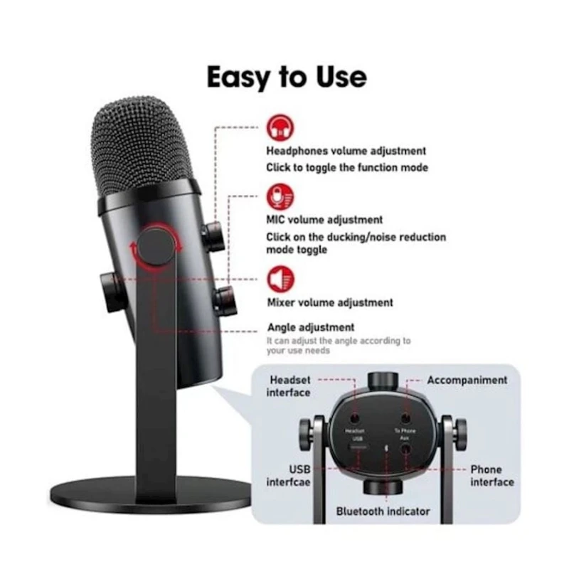 Микрофон Jmary MC-PW10 Black Микрофон Jmary MC-PW10 Black