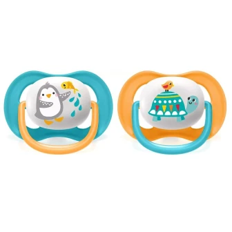 Набор пустышек Philips Avent Ultra air SCF080/07, 6+ мес, 2 шт Набор пустышек Philips Avent Ultra air SCF080/07, 6+ мес, 2 шт